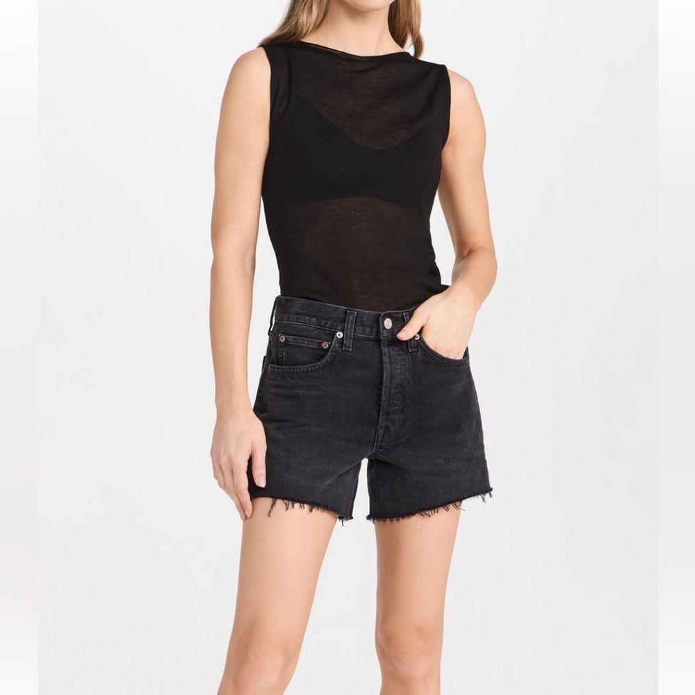 Agolde Parker Long shorts sz 28 in black